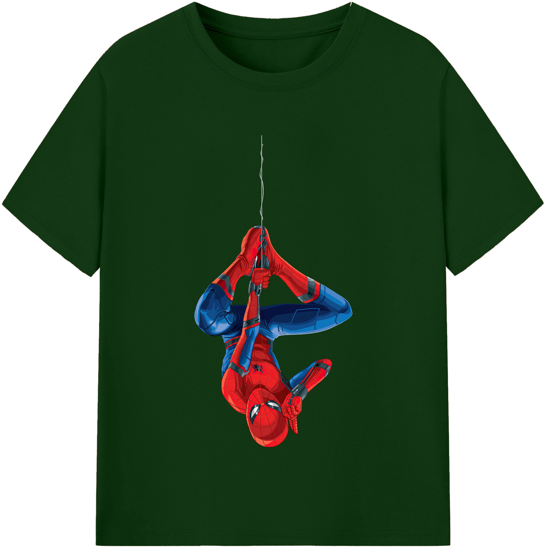 （画像用） Spider Man スパイダーマン 綿100％半袖Tシャツ（フロントプリント）